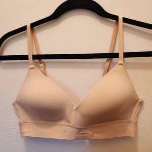 Victoria's Secret PINK Nude Wireless T-Shirt Bra - Light Beige
